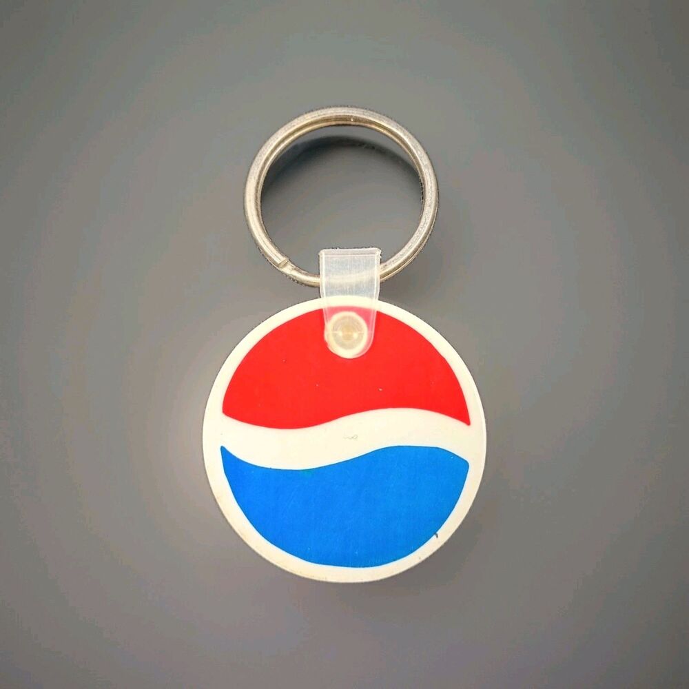 vintage 90s Collectible Memorabilia Pepsi Logo pin and keychain 1990s  Soda Pop